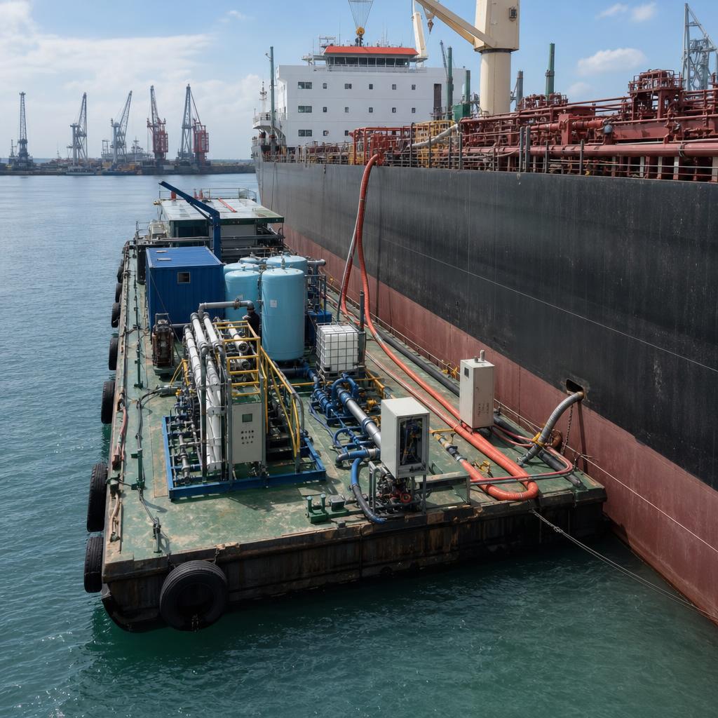Mobile Barge Ballast Water Treatment Service