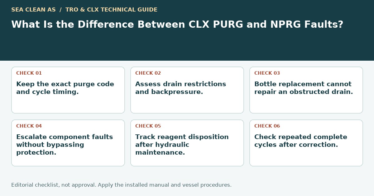 Editorial decision guide: What Is the Difference Between CLX PURG and NPRG Faults?
